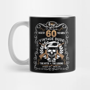 Skull Aged 60 Years Vintage 60 Dude Mug